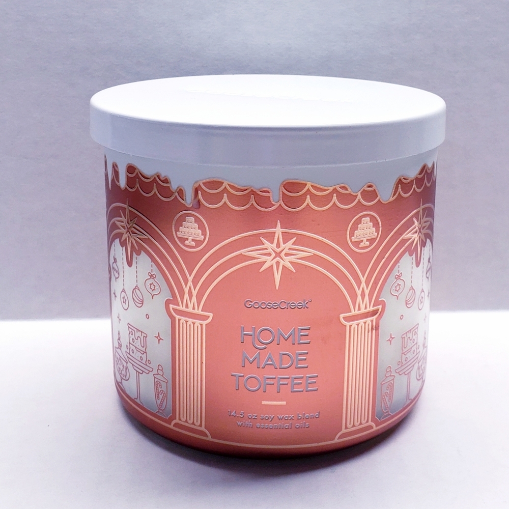 Goose Creek HOMEMADE TOFFEE Large 3-Wick Scented Candle, 14.5 oz